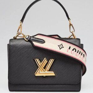 Louis Vuitton Black Epi Leather Twist MM Bag